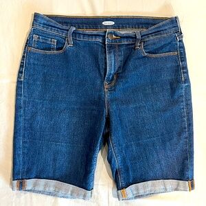 Old Navy, Women’s High-Waisted, Size 10, 9” Inseam, Bermuda Jean Shorts